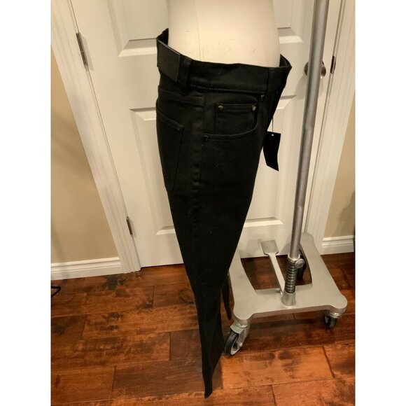 BCBG Max Azria Black Denim High Rise Cropped Bootcut Jeans Size 26 NWT! $198 - Picture 4 of 8